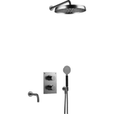 Tapwell Bruser til indbygning Tapwell ARM7368 indbygnings kar- og brusesæt - brushed black chrome