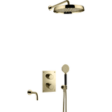 Tapwell Bruser til indbygning Tapwell ARM7368 indbygnings kar- og brusesæt - honey gold