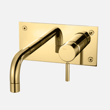 Tapwell Tapwell BOX006 Indbygningsarmatur til håndvask - 175mm tud - honey gold