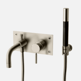 Tapwell Tapwell BOX026 Brusearmatur og karbatteri til indbygning - brushed platinum