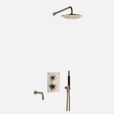 Tapwell Tapwell BOX7368 ED2 indbygnings kar- og brusesæt - brushed platinum