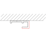 Vipanel Dekorationspanel Vipanel afslutningsprofil - Silver