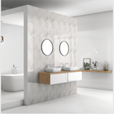 Vipanel Dekorationspanel Vipanel dekorationsvægpanel - Herringbone Marble Gloss