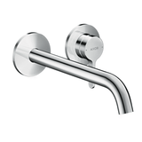 AXOR Håndvaskarmatur Axor One håndvaskarmatur 2-huls til indbygning med vingegreb, 220 mm tud inkl. indbygningsdel - krom