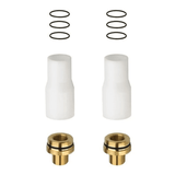 AXOR Håndvaskarmatur Axor One håndvaskarmatur til indbygning Select m/220 mm tud inkl. indbygningsdel - mat sort