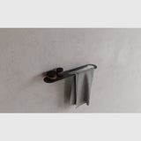 Copenhagen Bath Tilbehør til badeværelse Copenhagen Bath CB 100 - Håndklædeholder med hylde mat sort