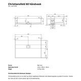 Copenhagen Bath Håndvaske Copenhagen Bath Christiansfeld 60 håndvask
