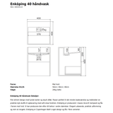 Copenhagen Bath Håndvaske Copenhagen Bath Enkøping 40 håndvask