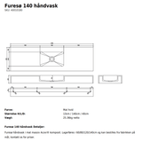 Copenhagen Bath Håndvaske Copenhagen Bath Furesø 140 håndvask