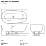 Copenhagen Bath Badekar Copenhagen Bath Hammershus 169 badekar