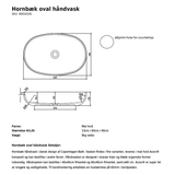 Copenhagen Bath Håndvaske Copenhagen Bath Hornbæk oval håndvask