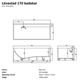 Copenhagen Bath Badekar Copenhagen Bath Løvestad 170 badekar