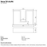 Copenhagen Bath Badeværelsesmøbler Copenhagen Bath Nexø 50 inderskuffe