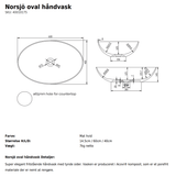 Copenhagen Bath Håndvaske Copenhagen Bath Norsjø oval håndvask