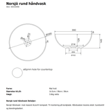 Copenhagen Bath Håndvaske Copenhagen Bath Norsjø rund håndvask