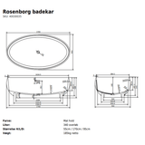 Copenhagen Bath Badekar Copenhagen Bath Rosenborg 170 badekar