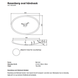 Copenhagen Bath Håndvaske Copenhagen Bath Rosenborg oval håndvask