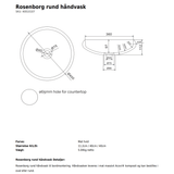Copenhagen Bath Håndvaske Copenhagen Bath Rosenborg rund håndvask