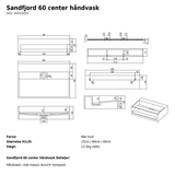 Copenhagen Bath Sandfjord 60 håndvask
