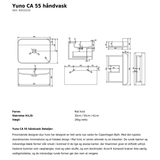 Copenhagen Bath Håndvaske Copenhagen Bath Yuno CA 55 - mat hvid