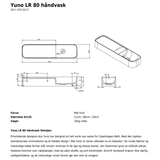 Copenhagen Bath Håndvaske Copenhagen Bath Yuno LR 80 - mat hvid