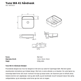 Copenhagen Bath Håndvaske Copenhagen Bath Yuno WA 41 - mat hvid