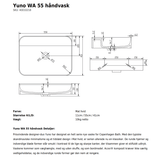 Copenhagen Bath Håndvaske Copenhagen Bath Yuno WA 55 - mat hvid