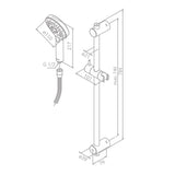 Damixa Bruser Damixa Silhouet brusesæt flex - krom