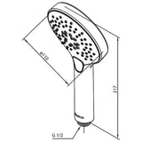 Damixa Bruser Damixa Silhouet håndbruser - mat hvid
