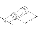Damixa Tilbehør til badeværelset Damixa Silhouet håndklædekrog, 2 stk. - krom