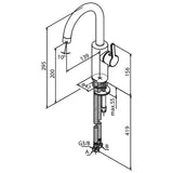 Damixa Håndvaskarmatur Damixa Silhouet håndvaskarmatur, høj - krom