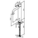 Damixa Håndvaskarmatur Damixa Silhouet håndvaskarmatur, large - mat hvid