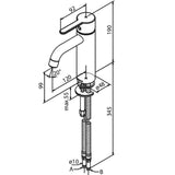 Damixa Håndvaskarmatur Damixa Silhouet håndvaskarmatur, medium - mat sort