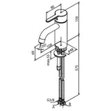Damixa Håndvaskarmatur Damixa Silhouet håndvaskarmatur, small - poleret messing