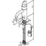 Damixa Håndvaskarmatur Damixa Silhouet håndvaskarmatur, small, privat - krom