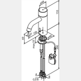 Damixa Håndvaskarmatur Damixa Silhouet håndvaskarmatur, small, privat - mat sort