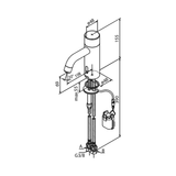 Damixa Håndvaskarmatur Damixa Silhouet håndvaskarmatur, small, public - mat sort