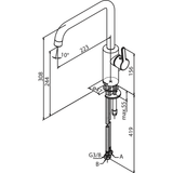 Damixa Køkkenarmatur Damixa Silhouet køkkenarmatur - krom