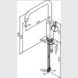 Damixa Køkkenarmatur Damixa Silhouet køkkenarmatur - matsort