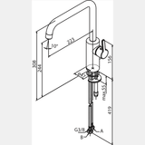 Damixa Køkkenarmatur Damixa Silhouet køkkenarmatur - steel