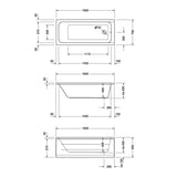 Duravit Badekar Duravit D-code badekar med overløbshul - 160x70cm