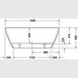 Duravit Badekar Duravit D-Neo badekar 160x75cm
