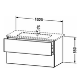 Duravit Badeværelsesmøbler Duravit Me by Starck L-Cube vaskemøbel 102x48cm - højglans hvid