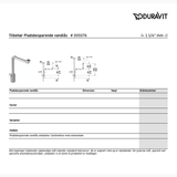 Duravit Tilbehør til badeværelset Duravit pladsbesparende vandlås 1 1/4" - hvid