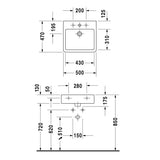 Duravit Håndvaske Duravit Vero håndvask porcelæn 50x47cm