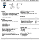 Geberit Cisterne Geberit Duofix Omega indbygningscisterne, 82cm