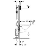 Geberit Cisterne Geberit Duofix Sigma indbygningscisterne, 112cm