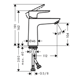Hansgrohe Håndvaskarmatur Hansgrohe Talis E 110 håndvaskarmatur - mat sort