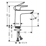 Hansgrohe Håndvaskarmatur Hansgrohe Talis E 110 håndvaskarmatur u/bundventil m/CoolStart - poleret guld-optik PVD
