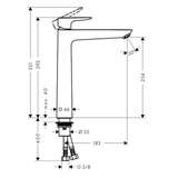 Hansgrohe Håndvaskarmatur Hansgrohe Talis E 240 håndvaskarmatur - børstet bronze